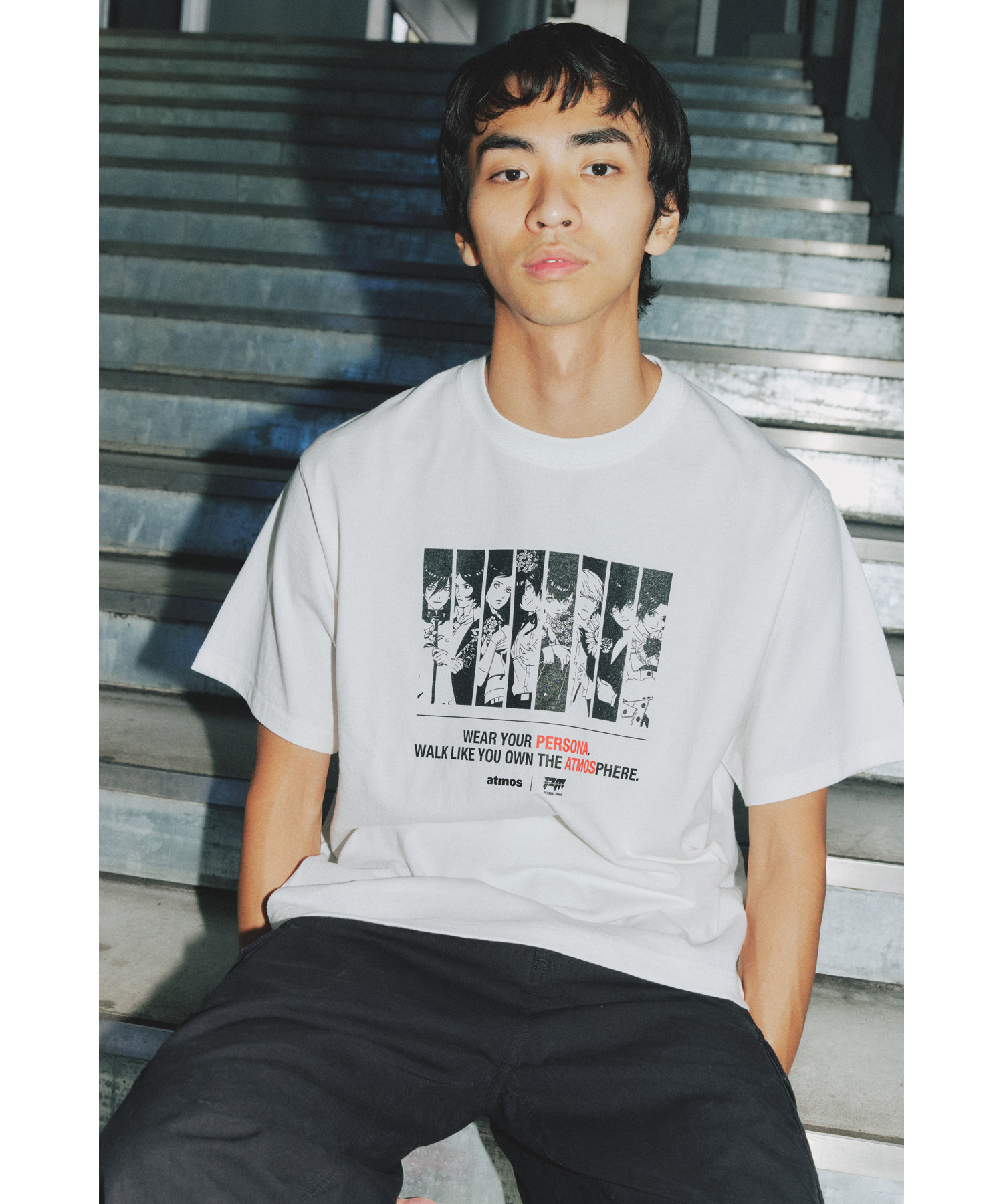 atmos×PERSONA Memoria T-shirt
