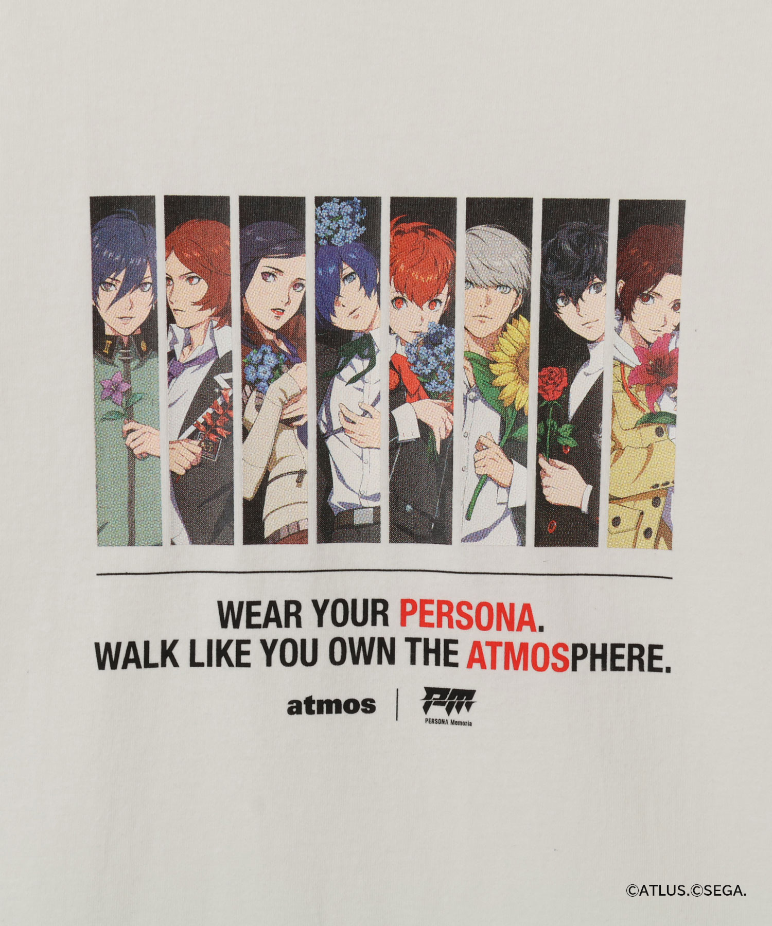 atmos×PERSONA Memoria T-shirt（Color ver.）