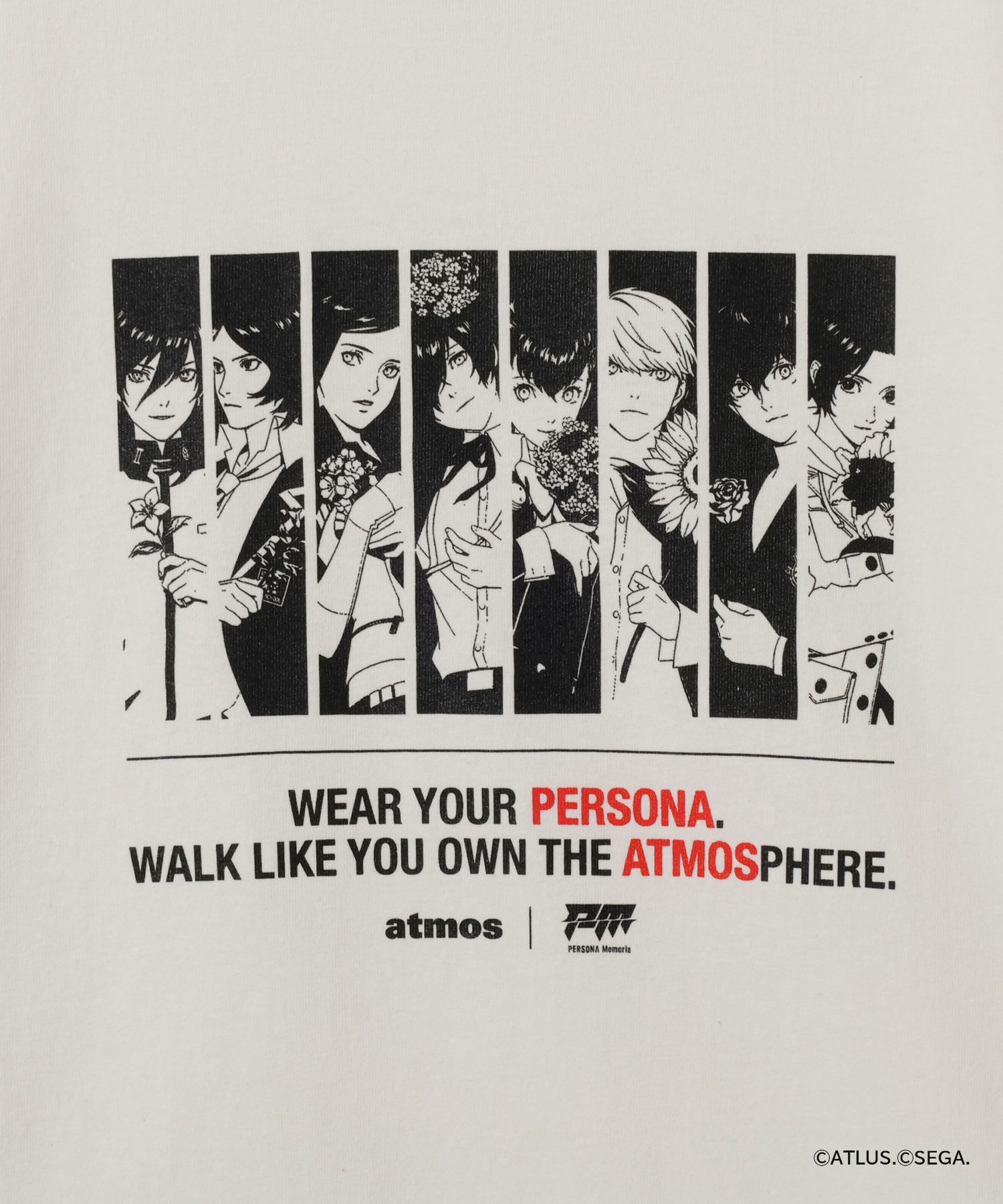 atmos×PERSONA Memoria T-shirt