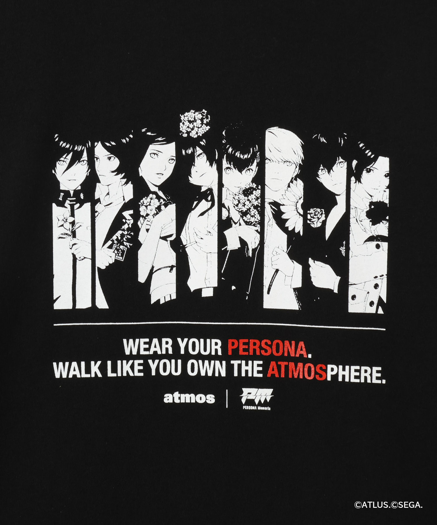 atmos×PERSONA Memoria T-shirt