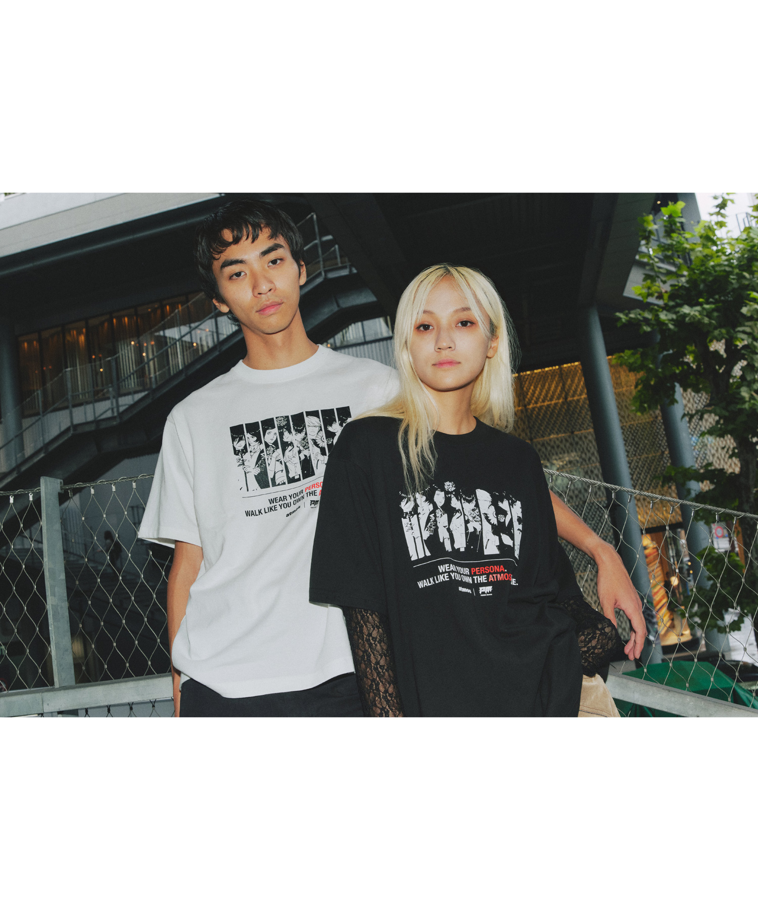 atmos×PERSONA Memoria T-shirt
