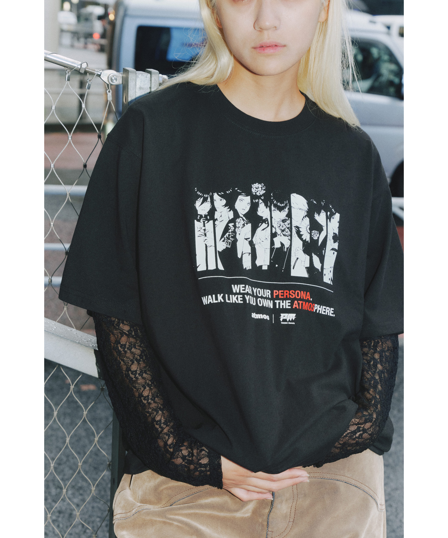 atmos×PERSONA Memoria T-shirt