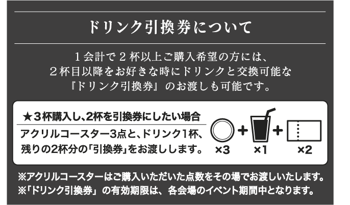 ドリンク引換券について