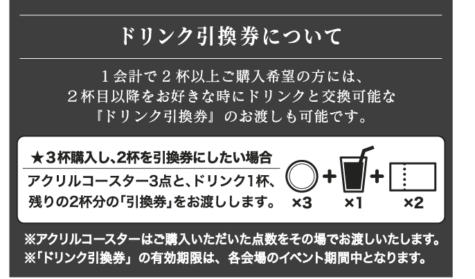 ドリンク引換券について