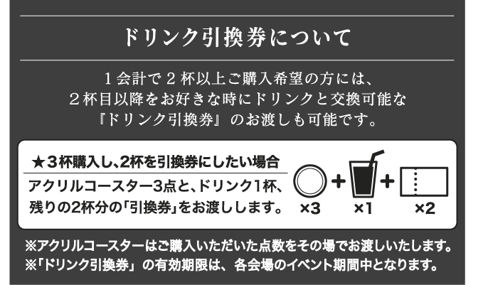 ドリンク引換券について
