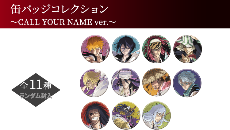 缶バッジコレクション ～CALL YOUR NAME ver.～