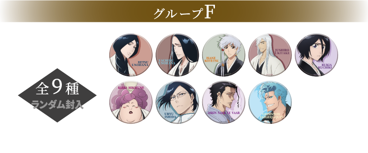 [新商品] マット缶バッジコレクション グループF
