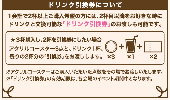 ドリンク引換券について