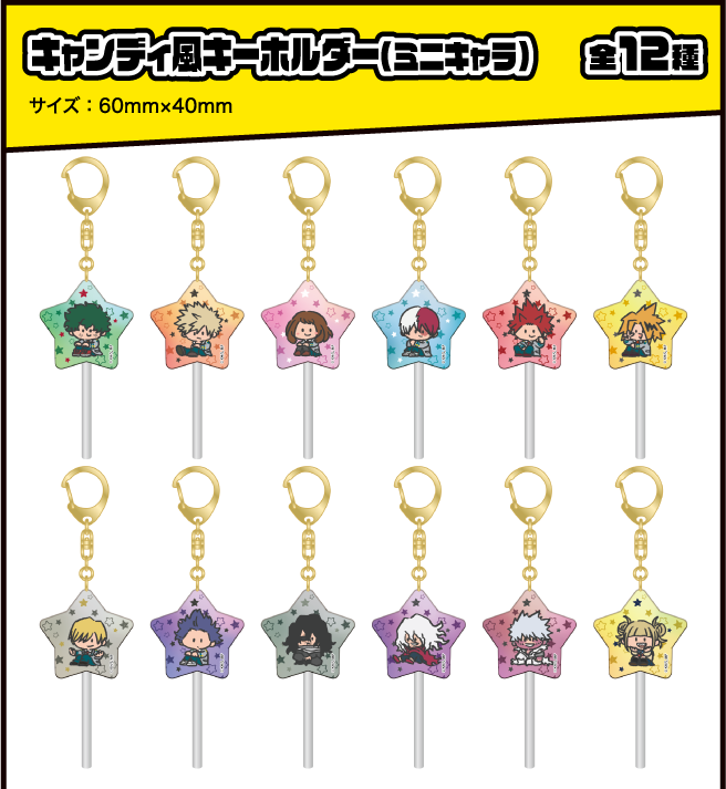 キャンディ風キーホルダー(ミニキャラ)