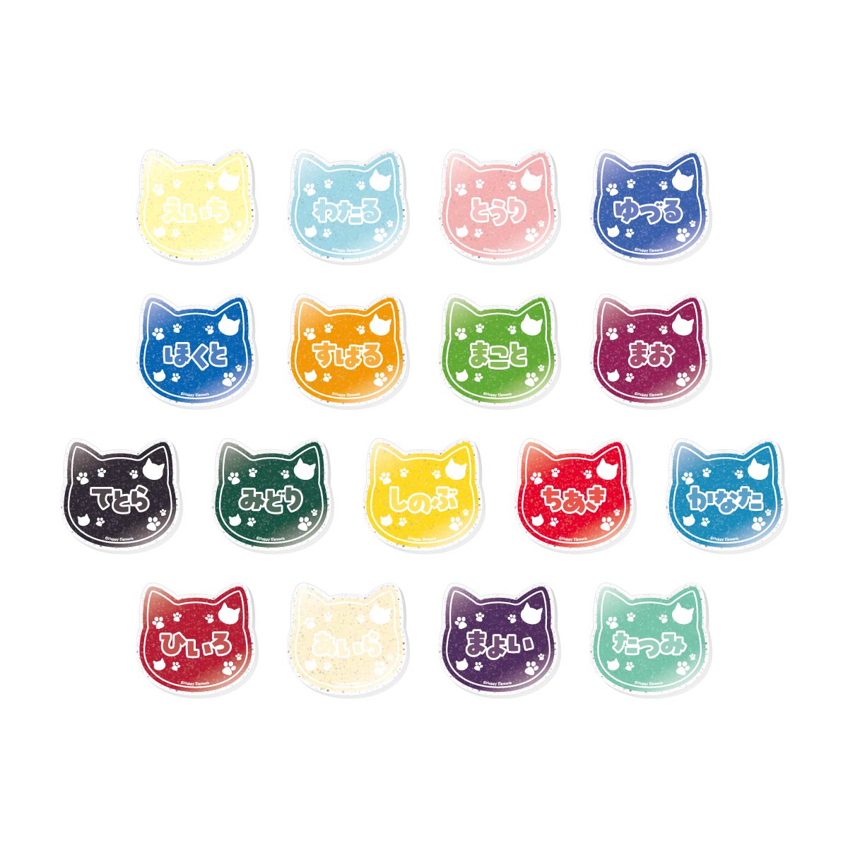 ラメアクリルバッジ