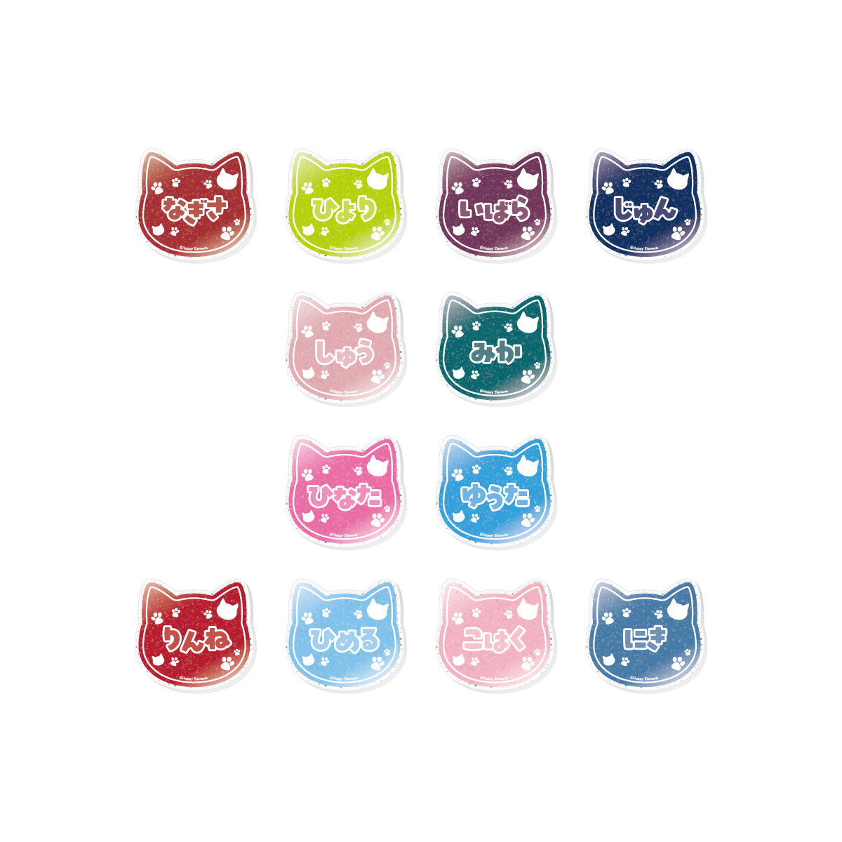 ラメアクリルバッジ