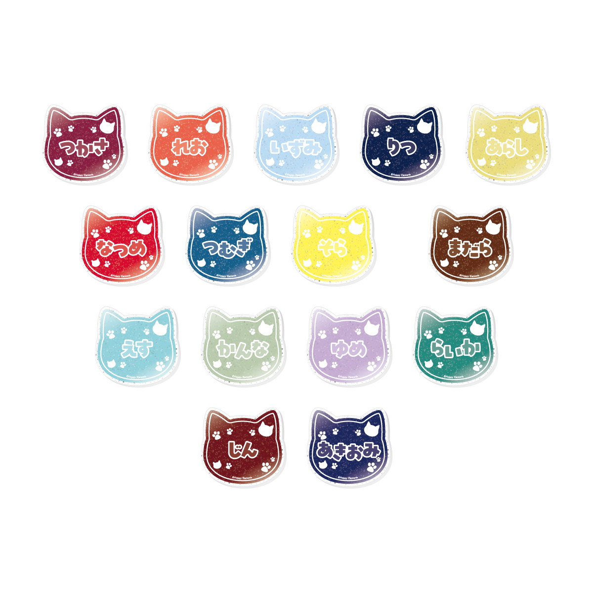 ラメアクリルバッジ