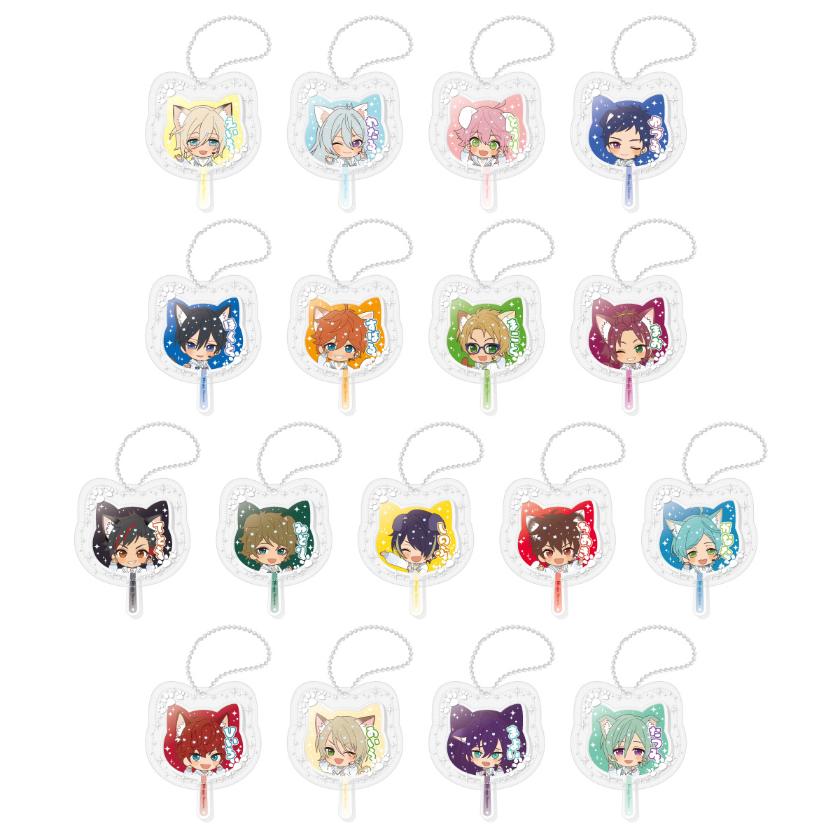 ミニうちわキーホルダー