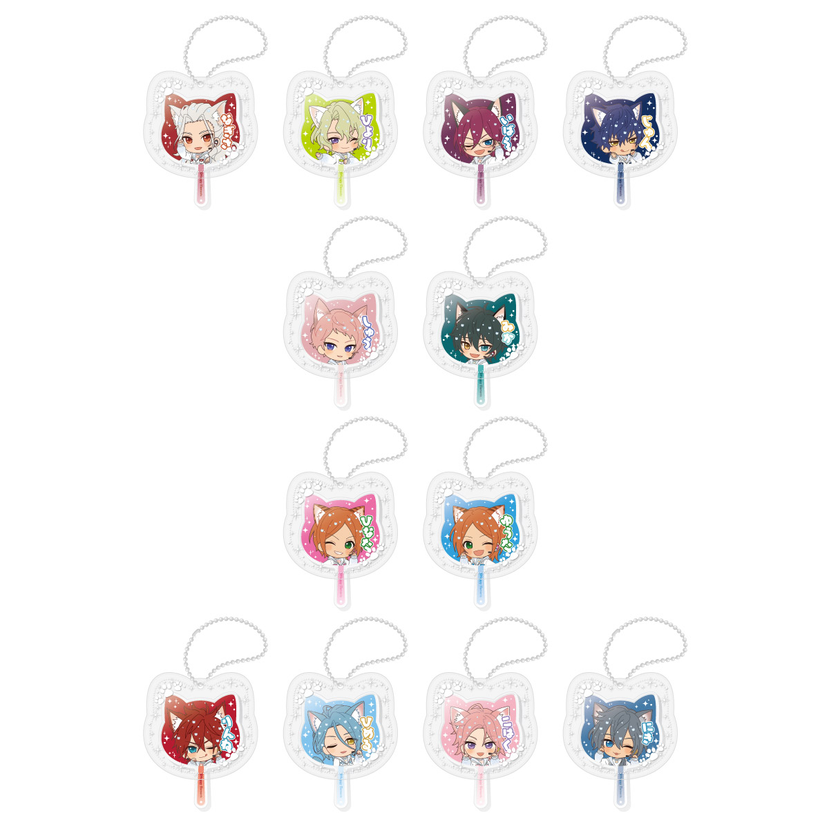 ミニうちわキーホルダー