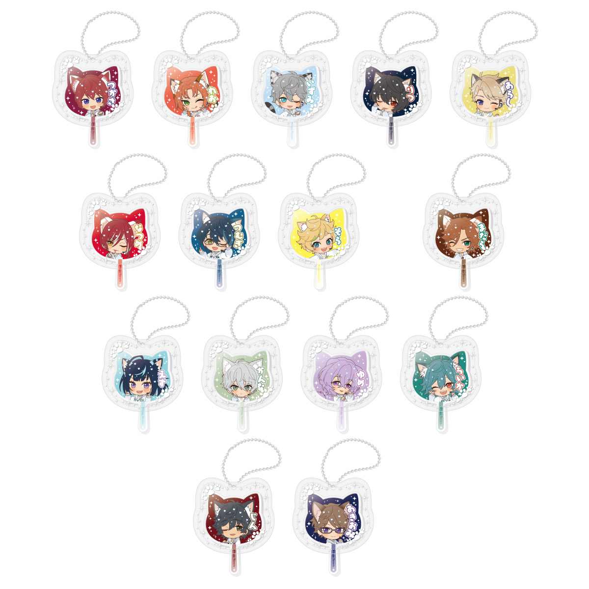 ミニうちわキーホルダー