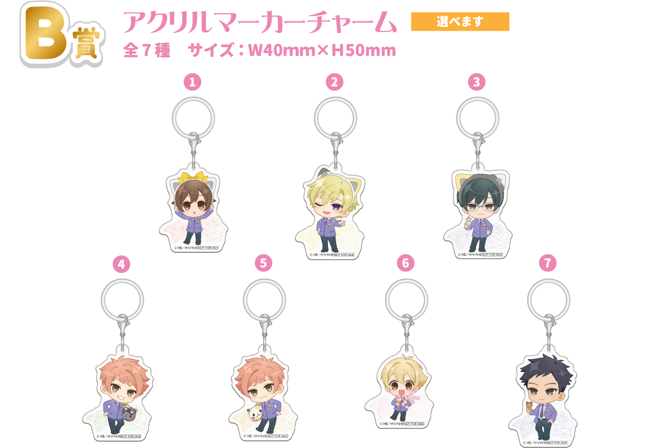 B賞：アクリルマーカーチャーム