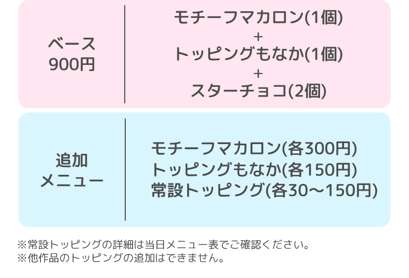 好きなトッピングを選んで自分だけのソフトクリームをカスタマイズしよう！