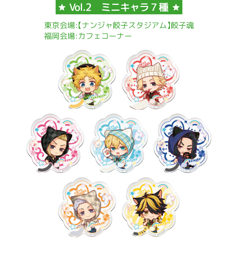 Vol.2 ミニキャラ7種
