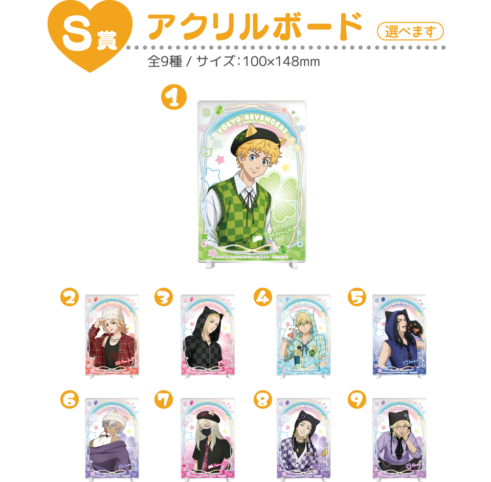 S賞：アクリルボード