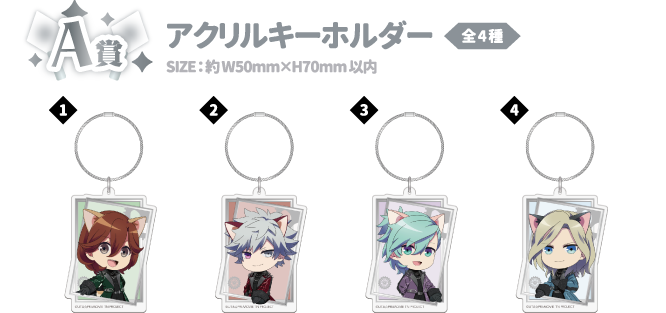 A賞：アクリルキーホルダー